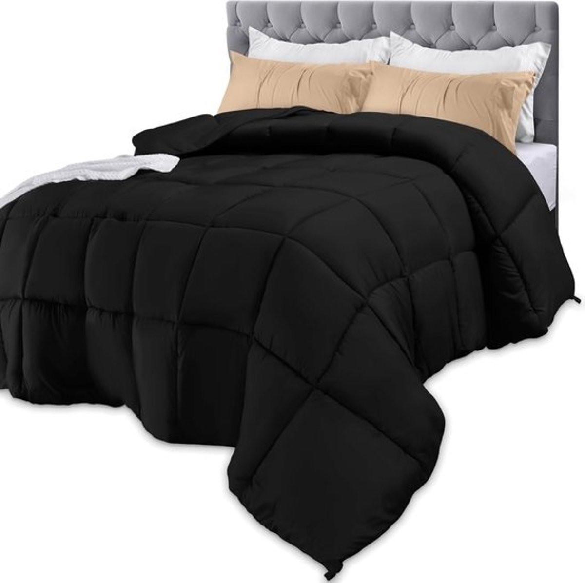 Dekbed All Season 250 GSM Queen Size Plaid van Microfibre voor Volwassenen
