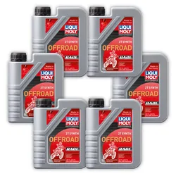 6x Motoröl LIQUI MOLY 3063 Motorbike 2T Synth Offroad Race 1 Liter