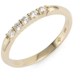 CANADIAN DIAMONDS Ring 5 Brillanten zus. ca. 0,20ct Gold 585