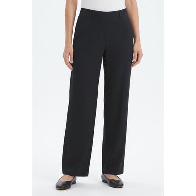 Marlene-Hose KJBRAND, Damen, Gr. 44, N-Gr, schwarz, Web, Obermaterial: 63% Polyester, 35% Viskose, 2% Elasthan, unifarben, figurumspielend normal, Hosen, mit Taschen