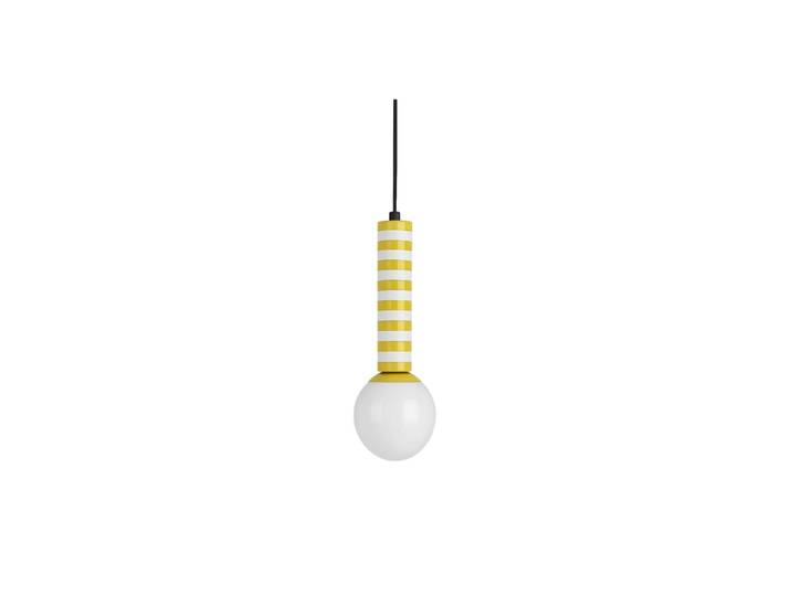 Suspension jaune doré 12x12x38cm