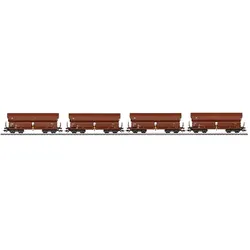 Märklin 0730 H0 4er-Set Schwenkdachwagen Tals 968 der DB (Spur H0)