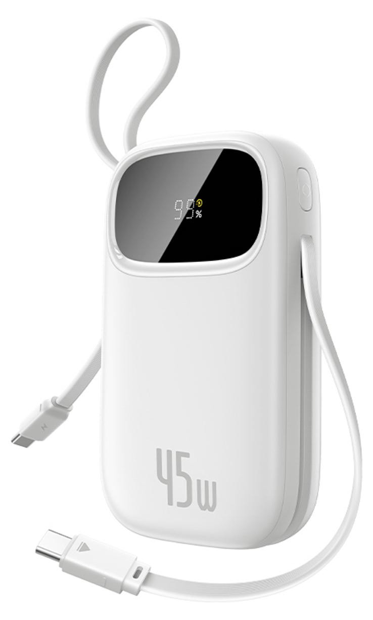 Baseus Powerbank Enerfill FC31, 20000mAh, 45W, met display, wit