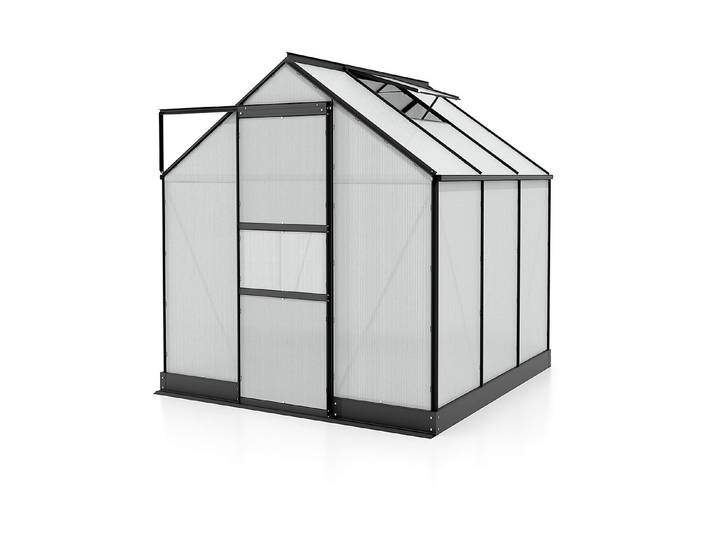 Vitavia Gewächshaus Apollo 3800 Schwarz 2 × 2 × 1.4 m