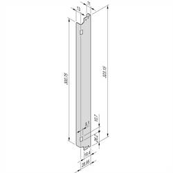 nVent SCHROFF 31596900 Frontplatte EMV 1 St.