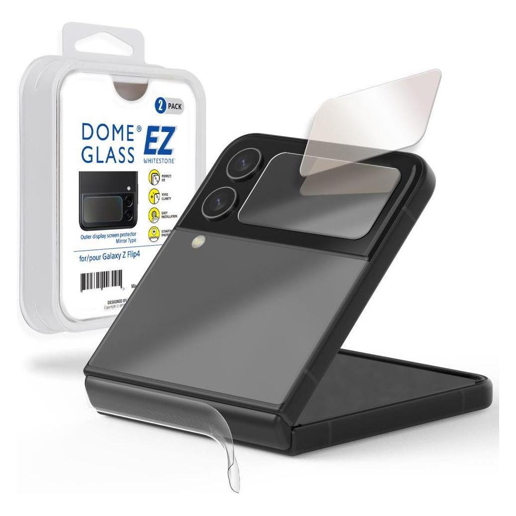 Whitestone Tempered Glass Ez Glass 2-Pack Galaxy With Flip 4 (Samsung Galaxy Z Flip4) (21508-0)