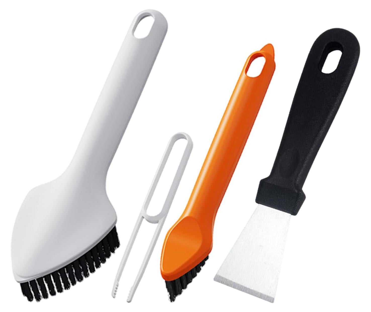 Dripio Set van 3 reinigingsborstels met spatel, 3-in-1 voor keuken en badkamer
