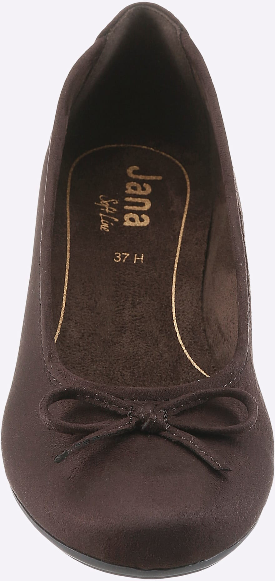 Ballerina JANA, Damen, Gr. 38, Textil, braun (schoko), Schuhe Ballerina schoko 38, Textil