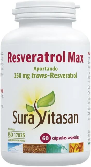 Sura Vitasan Resveratrol Max 500 mg 60 VCaps