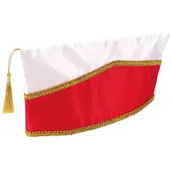 Komitee-Schiffchen, rot/weiß/gold