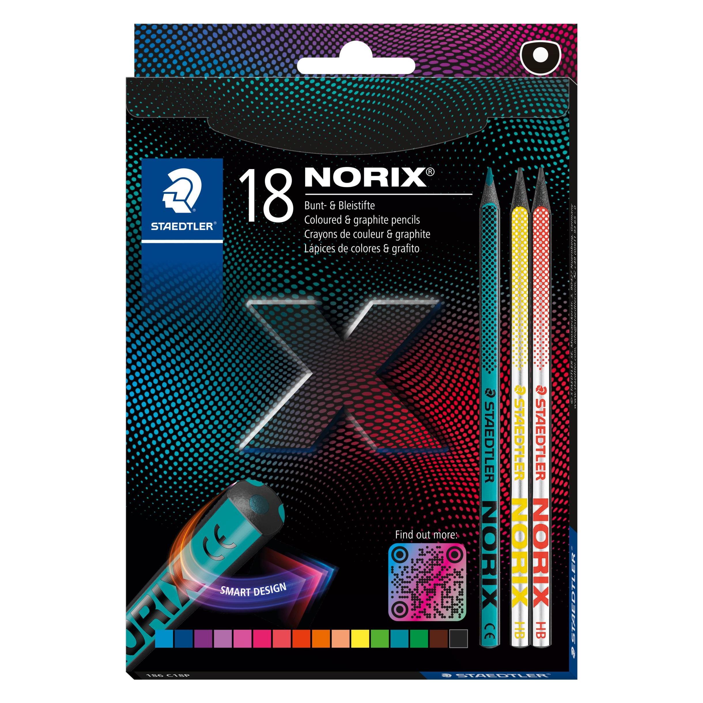 Staedtler Farbstiftetui 16ST Norix sortiert (18x) (186 C18P)
