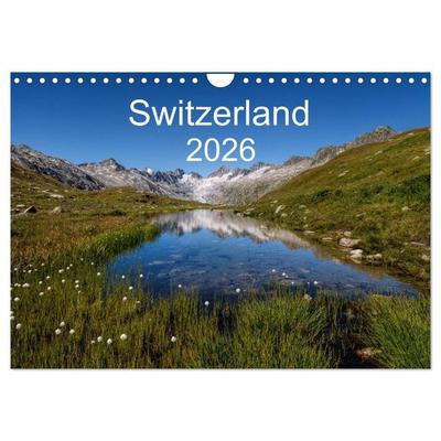 Switzerland Mountainscapes 2026 (Wall Calendar 2026 DIN A4 landscape), CALVENDO 12 Month Wall Calendar