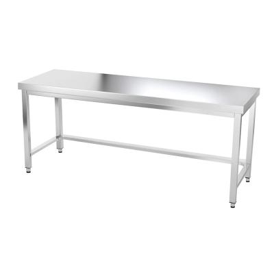 Edelstahl-Arbeitstisch 2000 x 800 mm mit PREMIUM / Verstärkung GOLDINOX