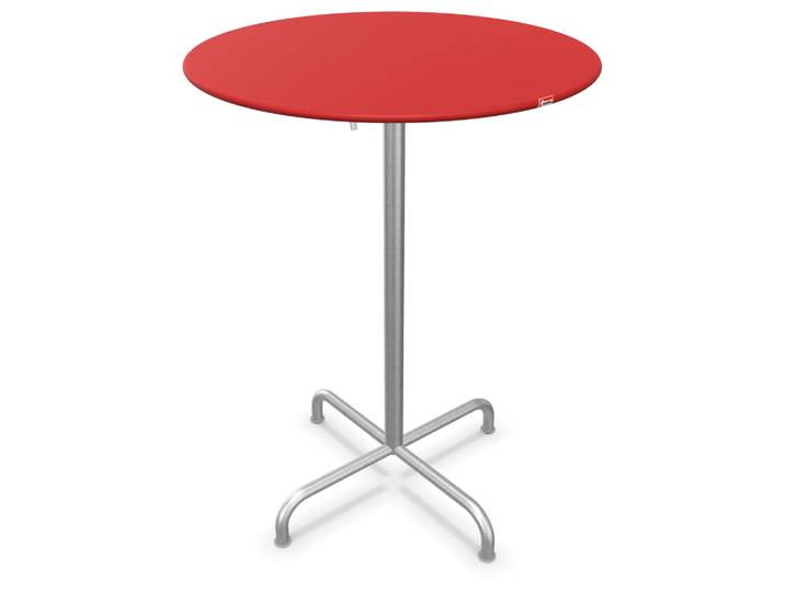 Metall-Stehtisch Rigi Rund Feuerverzinkt von Schaffner / Farbe: Rot / Grösse: x cm