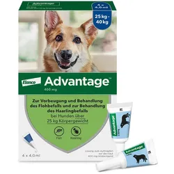 ADVANTAGE 400 HUND PIPETTE 1X4 St Lösung