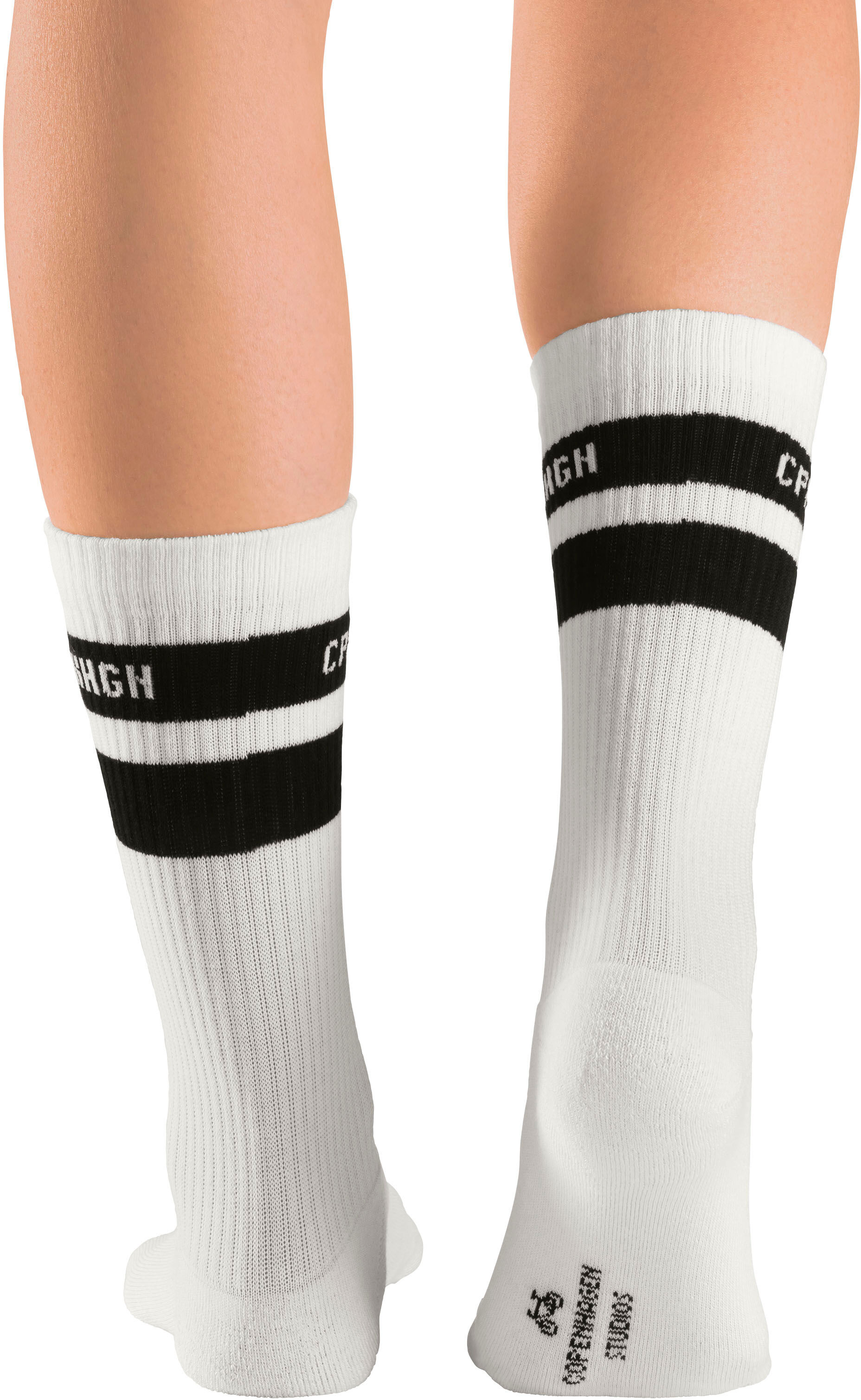 Tennissocken COPENHAGEN STUDIOS, Damen, Gr. 39-42, schwarz (3x weiß mit schwarzen streifen), Baumwollmischung, unifarben, elastisch, Socken Tennissocken, mit Streifendesign und Vollfrottee 3x weiß mit schwarzen streifen 39-42