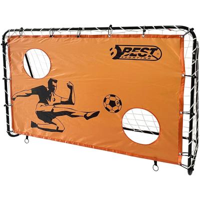 Fußballtor BEST SPORTING "Fußballtor mit Torwand 2 Schusslöcher", bunt (schwarz, orange), Sport-Tore, Kinder, B/H/L: 180cm x 120cm x 60cm, 1 Stk., B:180cm H:120cm L:60cm