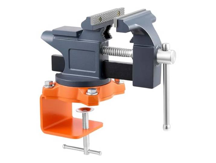 VEVOR Étau d'Établi Largeur de Mâchoire 114 mm Étau de Table en Fonte avec Base Pivotante 270°\, Dégagement Rapide\, Base Surélevée\, pour Travail du Bois\, Métaux\, Perçage\, Découpe\, Atelier\, Bricolage