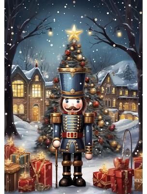 Inspired Living Vintage Santa Claus Canvas Print Christmas Wall Art For Holiday Home Decor 50x70cm e