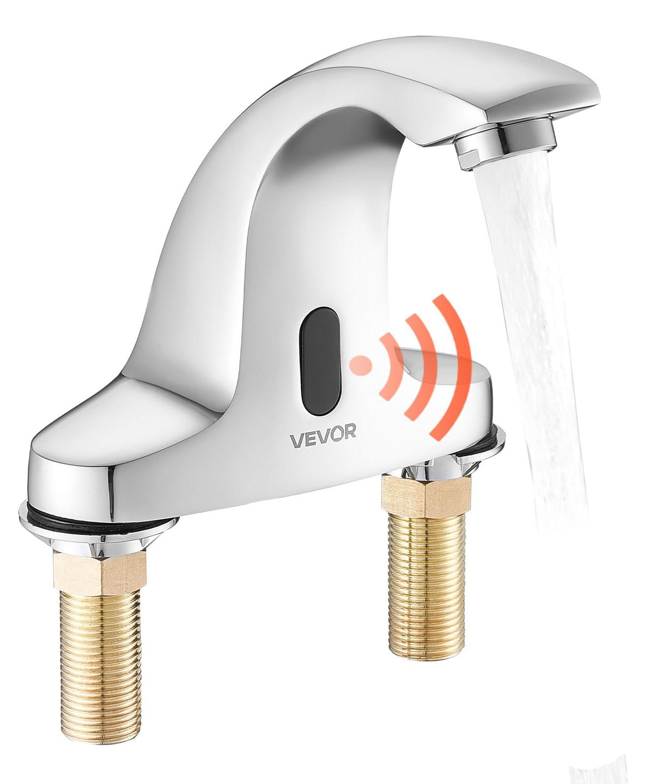 Dripio Contactloze kraan met infraroodsensor voor koud water, chroom, 9,5 mm