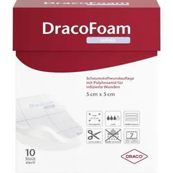 Dracofoam Infekt Schaumstoff Wundauf.5x5cm 10 ST