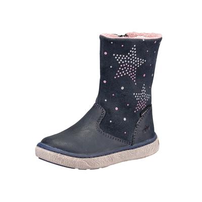 Winterstiefel LICO "Winterstiefel Anjana", Mädchen, Gr. 27, blau, Veloursleder, Schuhe Winterstiefel