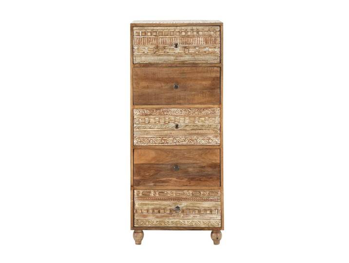 Kommode mit 5 Schubladen aus massivem Mangoholz