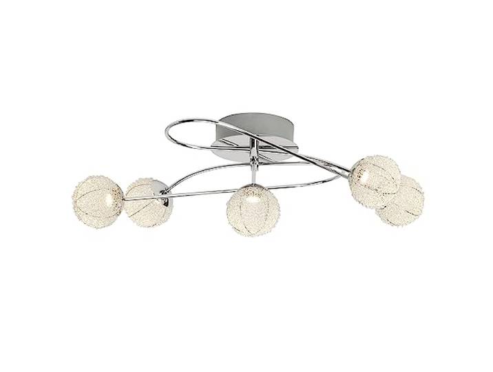 Brilliant Lampe Dajana LED Deckenleuchte 5flg chrom/alu 5x 5W LED integriert, (400lm, 3000K) Energiesparend und langlebig durch LED-Einsatz