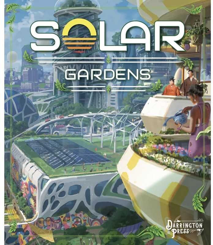 Solar Gardens - Build a Beautiful Rooftop Garden in this Light-Hearted Tile-Drafting Board Game from Darrington Press for 2-5 Players