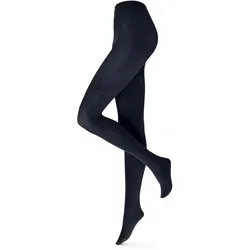 Tchibo - Strickstrumpfhose mit Zopfmuster - Damen - Gr. L - dunkelblau