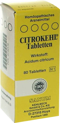 SANUM-KEHLBECK GmbH & Co. KG CITROKEHL Tabletten 80 St 00733116