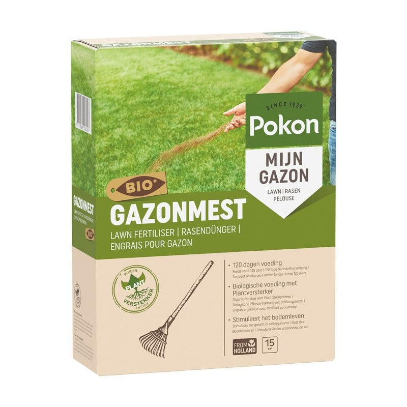 Pokon Bio gazonmest voor 15 m2