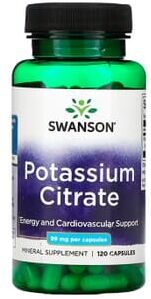 Swanson Citrato De Potássio 99 mg 120 Caps