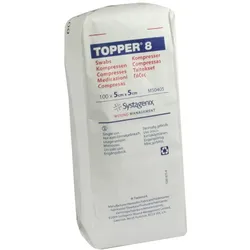 Topper 8 Kompressen 5x5 cm unsteril 100 St
