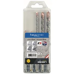 Alpen Hammerbohrer-Set SDS-plus MB5 5tlg Ø 5/6x110 mm 6/8/10x160 mm 80705680100