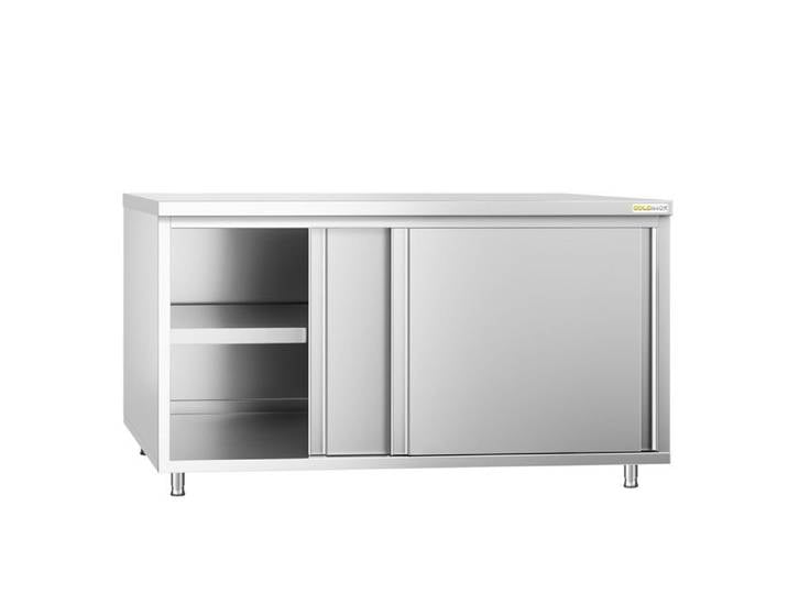 Meuble bas inox 2000x600 mm PREMIUM - GOLDINOX
