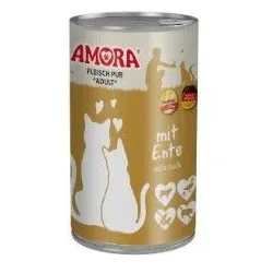 Amora Cat Fleisch Pur 400g 6 x 400g Ente