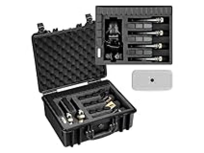 VEVOR Mallette Transport Arme, Valise à Pistolet avec Insert en Mousse XPE, Étui Rigide Étanche, pour Arme de Poing, Objectifs, Appareil Photo, Capacité 6 Pistolets, 475x415x215 mm, Conforme TSA
