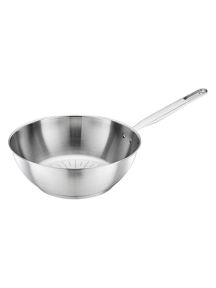 Fiskars Wok-Pfanne ''All Steel Pure'' in Silber - Ø 28 cm - onesize