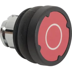 Schneider Electric ZB4BC48021 Drucktaster, Frontelement, Harmony XB4, Metall, 22mm, rot, beschriftet O, tastend, integrierte Dichtungsmanschette