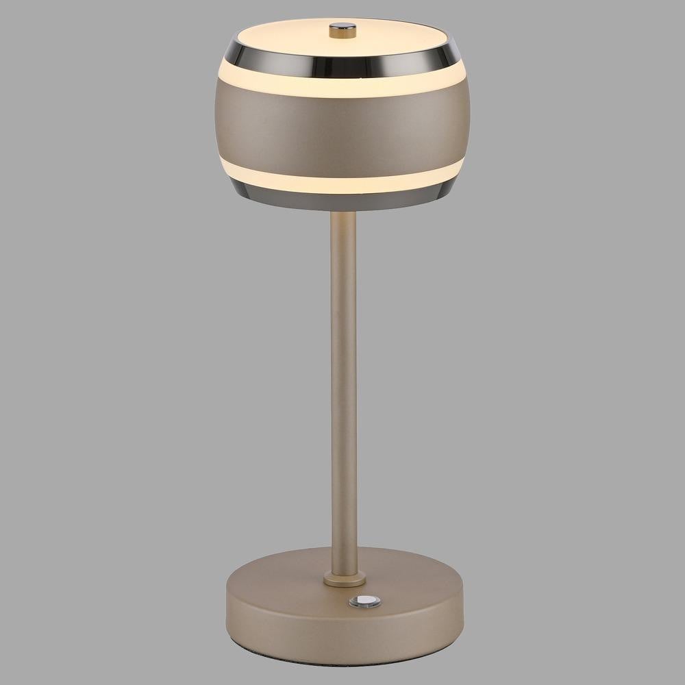 Paul Neuhaus Pure Falling Rings Led tafellamp - Brons - Dimbaar en oplaadbaar