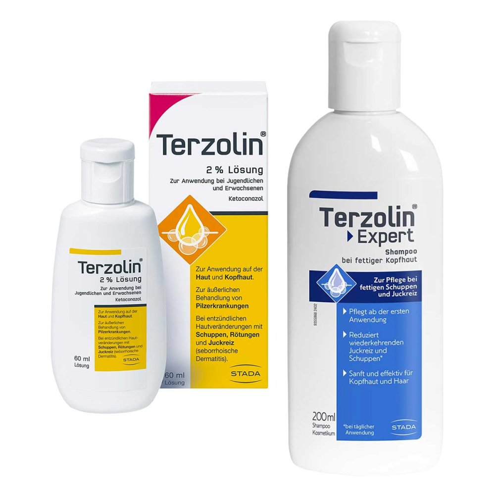 STADA Consumer Health Deutschland GmbH Terzolin Lösung 60 ml + Expert Shampoo bei fettiger Kopfhaut 08107627