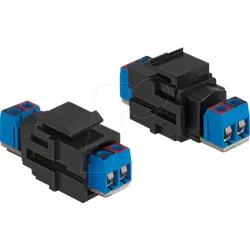 DELOCK 86867 - Keystone Modul 2 Pin Terminalblock > Terminalblock
