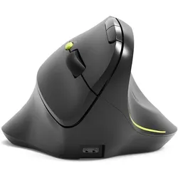 Port Designs Mouse Ergo Rechargeable Blth Ergo Soft (Kabellos), Maus, Schwarz