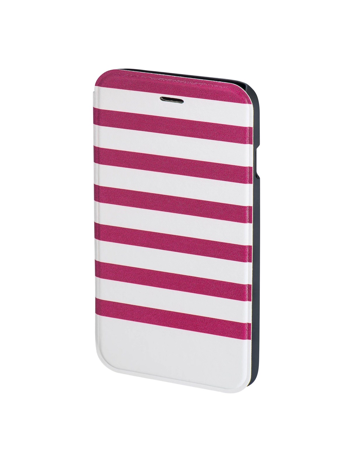 Hama "Stripes" Booklet Case for Apple iPhone 6/6s magenta/white