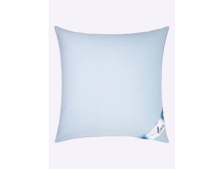 Federkissen OBB Gr. 1, himmelblau, B:80cm L:80cm, 100% Baumwolle, Kopfkissen, Federkissen