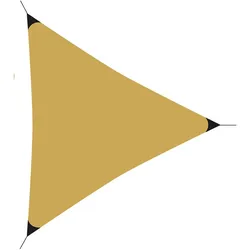 WellHome - Ockergelbe Markise aus Polyestergewebe 3,6 x 3,6 m mit Metallhaken und Tasche mit Reißverschluss