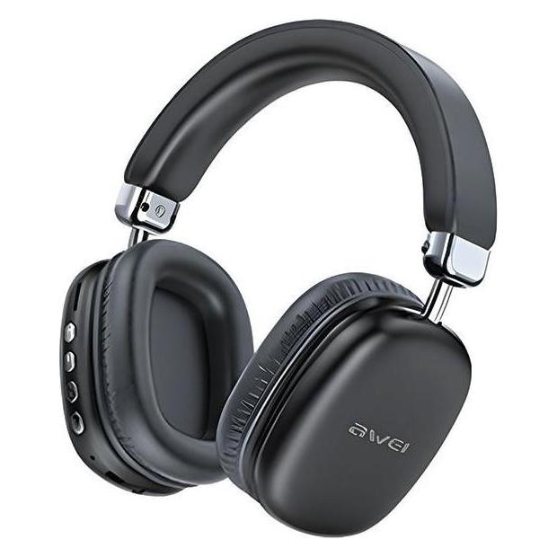 Awei słuchawki nauszne Bluetooth AT7 czarny/black (70 h, Kabellos) (47398430)