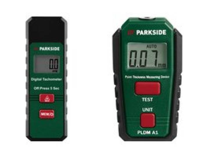 PARKSIDE® Jauge d'épaisseur de peinture PLDM A1 / Tachymètre numérique PDDM A1