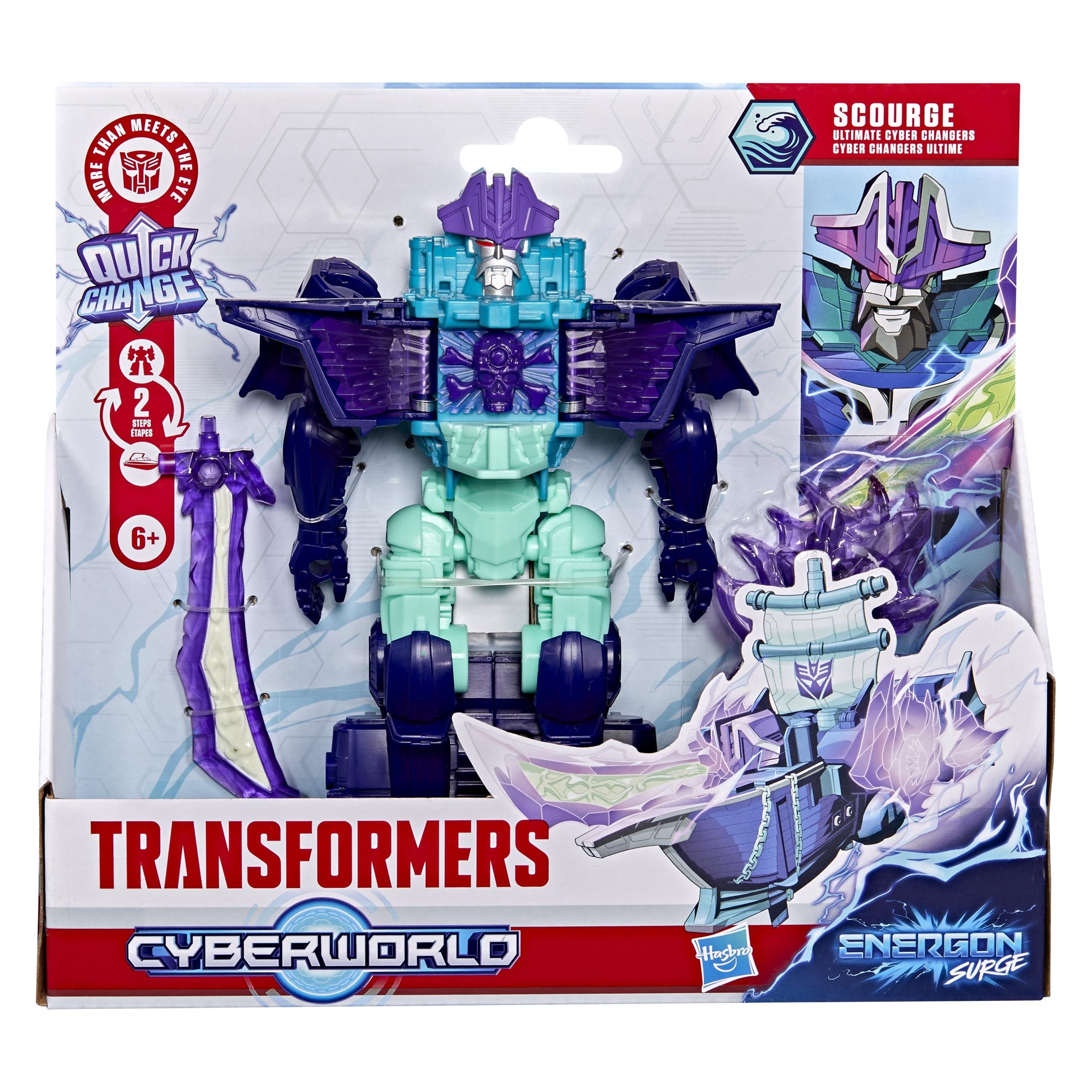 Transformers TRA CYBERWORLD Ultimate Cyber Changers - Scourge (G21635L00)